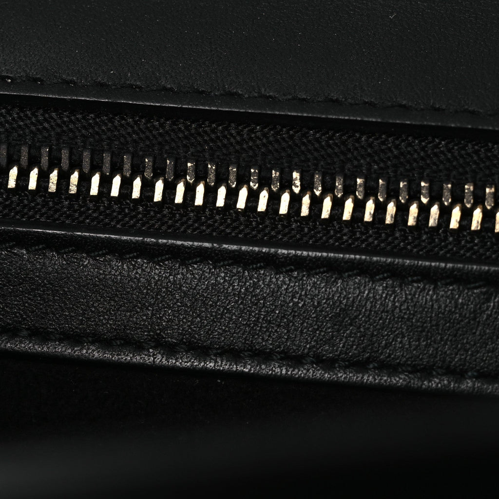 Lambskin Studded Medium Diorama Flap Bag Black