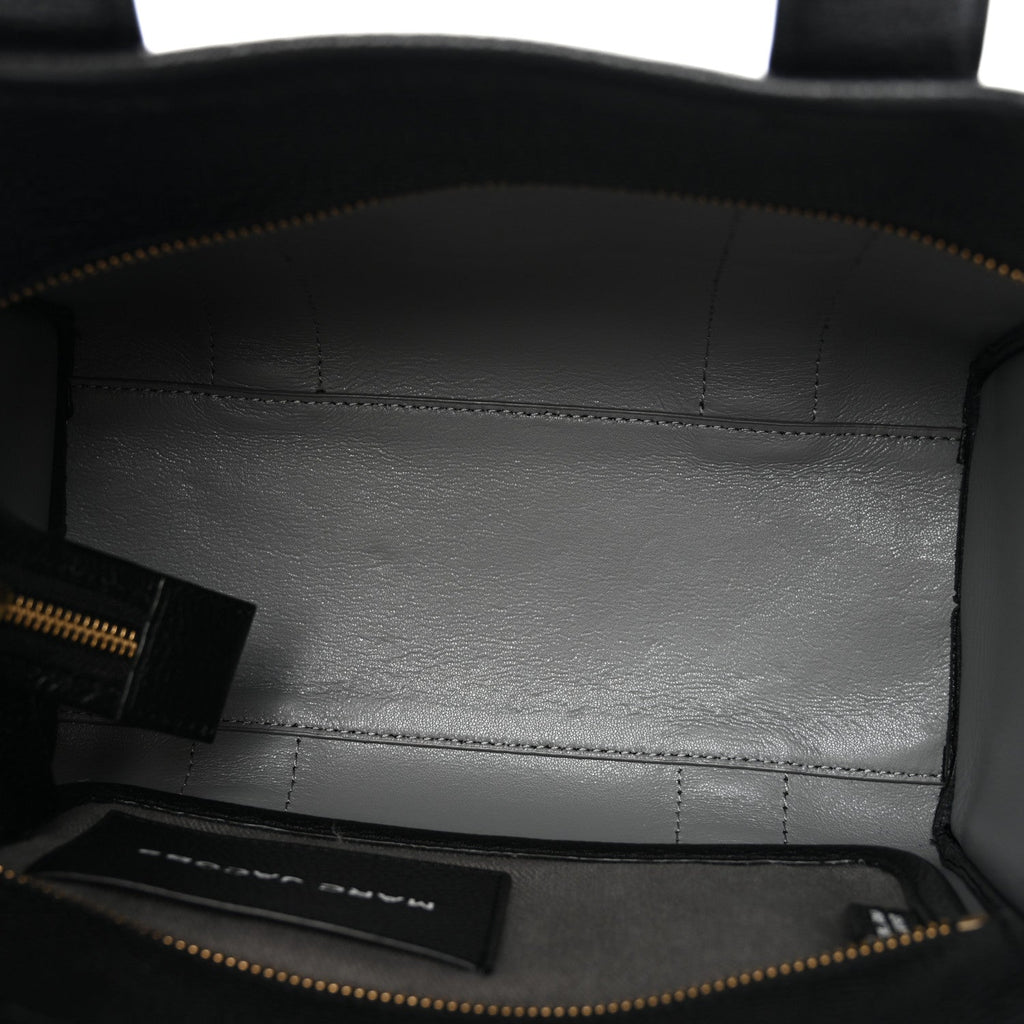 Grained Calfskin Small The Tote Bag Black