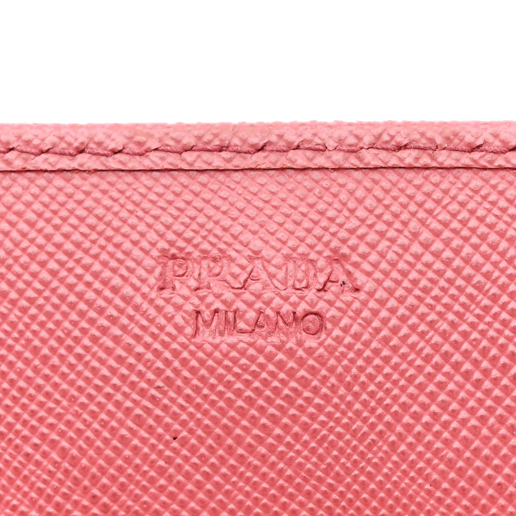 Saffiano Metal Oro Chain Wallet Ibisco