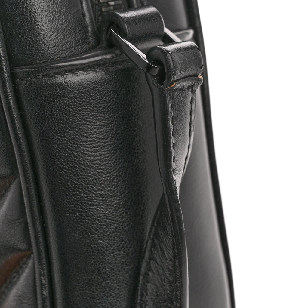Calfskin Matelasse Monogram Monochrome Lou Camera Bag Black