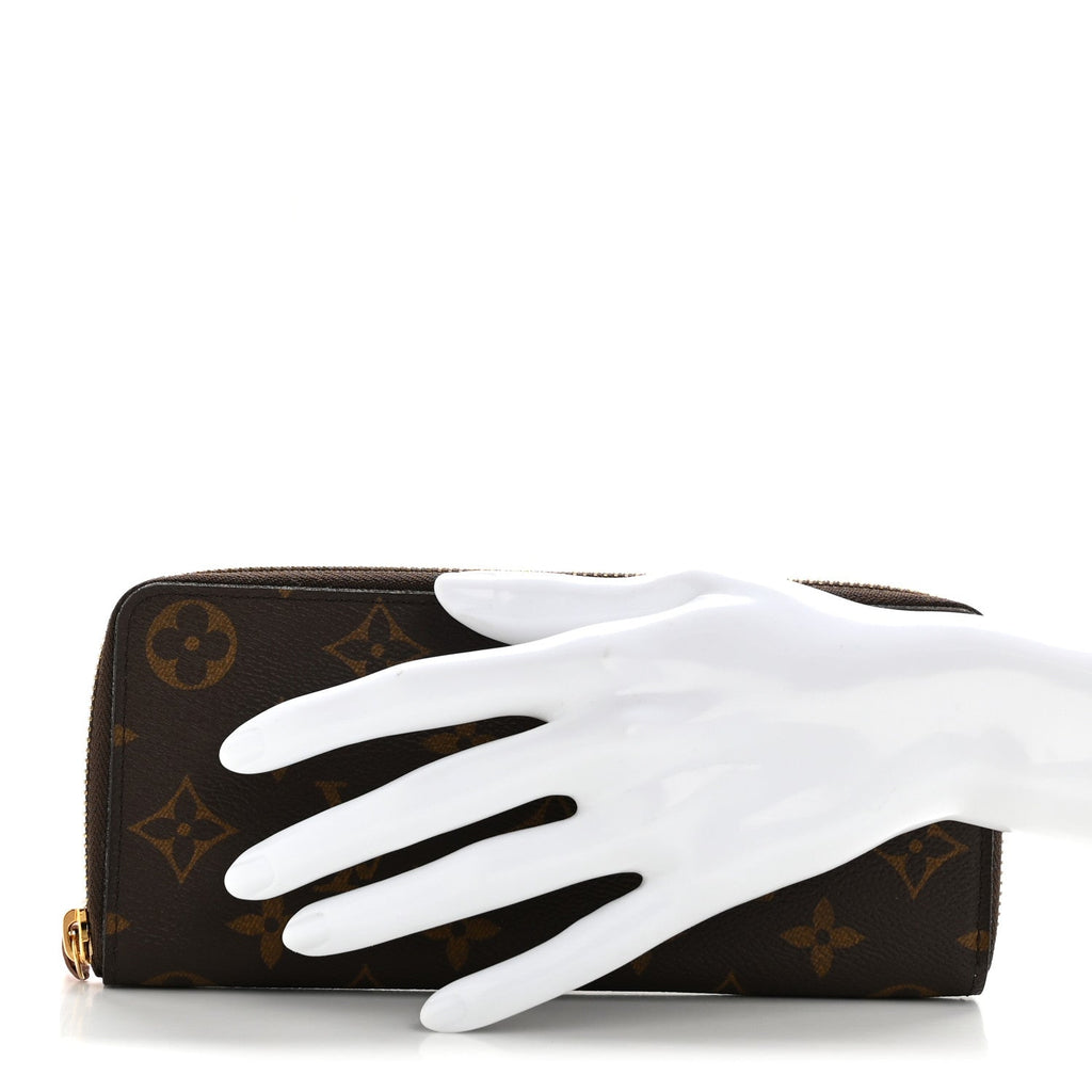 Monogram Clemence Wallet Rose Ballerine