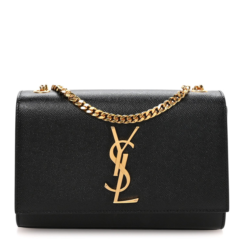 Grain De Poudre Small Monogram Kate Satchel Black