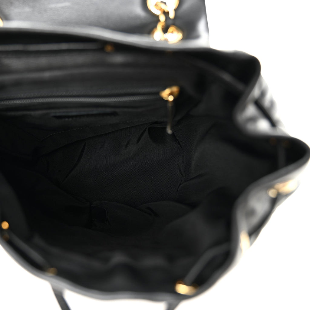 Lambskin Quilted Small Urban Spirit Backpack Black