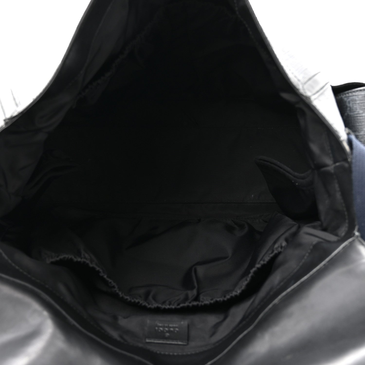 GG Supreme Monogram Web Messenger Diaper Bag Black Grey