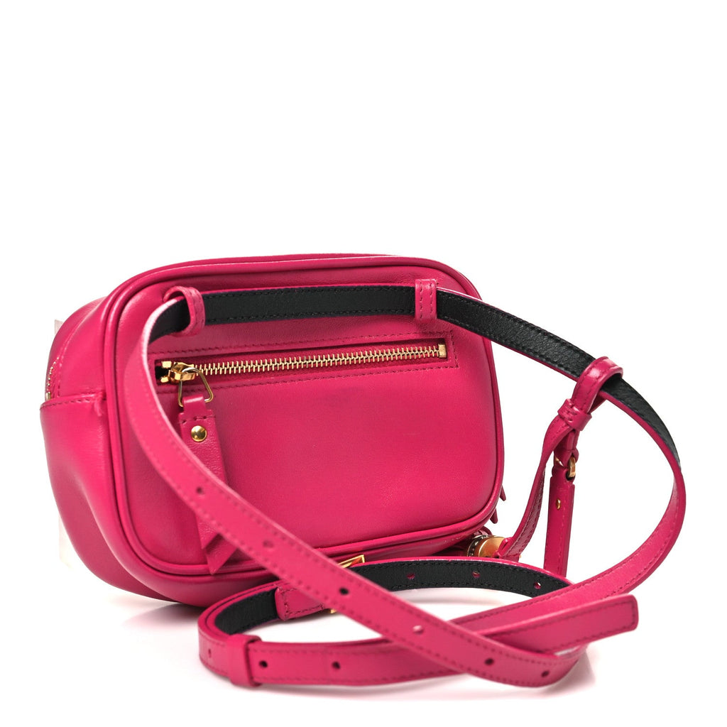 Calfskin Matelasse Monogram Lou Belt Bag Bright Pink