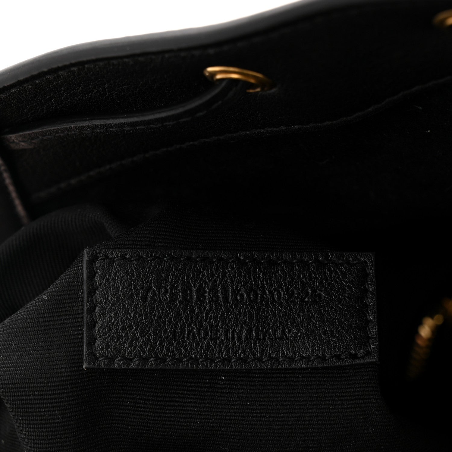 Santorini Lux Calfskin Y Drawstring Tote Black