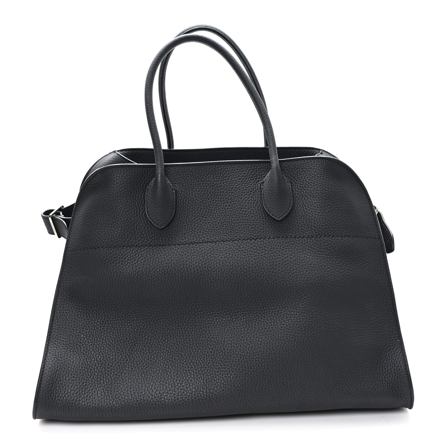 Matte Grained Calfskin Soft Margaux 15 Black