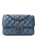 Metallic Sheepskin Quilted 2.55 Reissue Mini Flap Blue