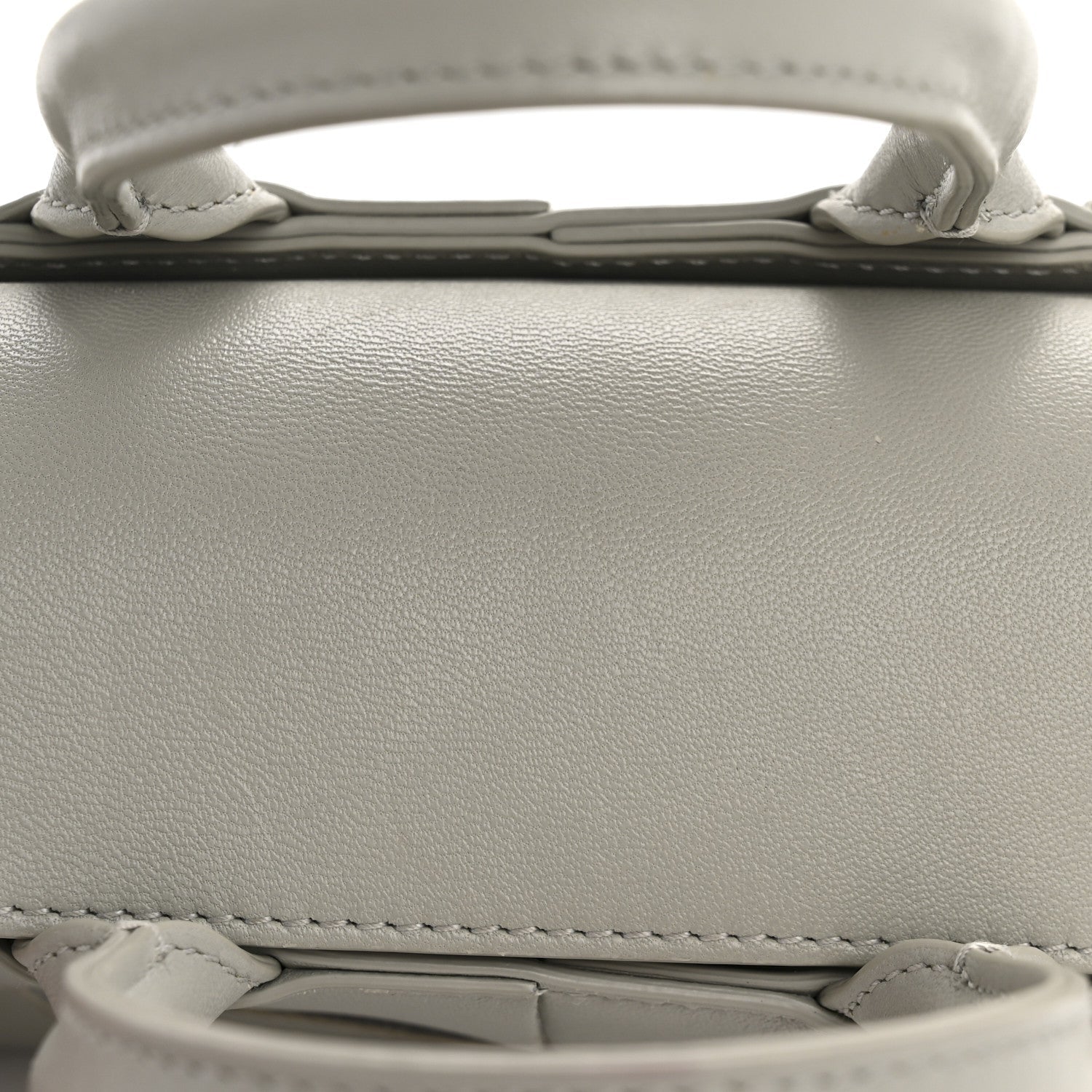 Nappa Maxi Intreccio Mini Arco East West Tote Agate Grey
