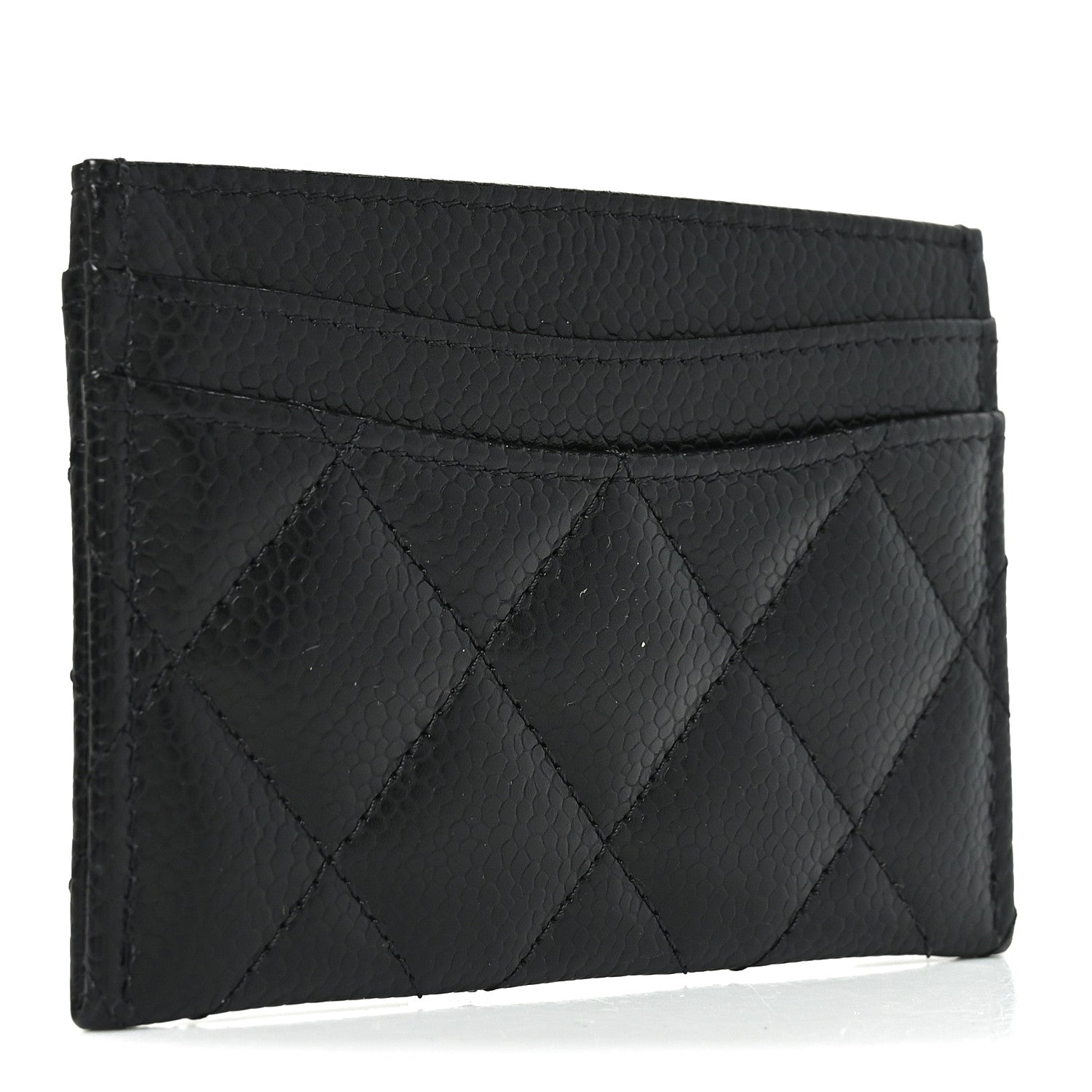 Caviar Quilted  Holder Black