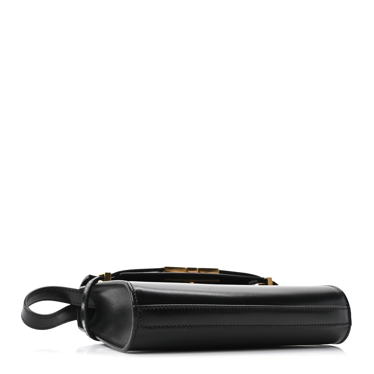 Smooth Calfskin Mini Manhattan Shoulder Bag Black