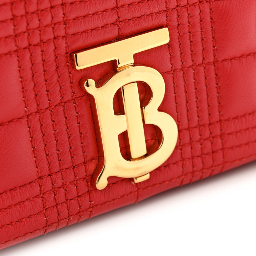 Lambskin Quilted Small Lola Bag Bright Red