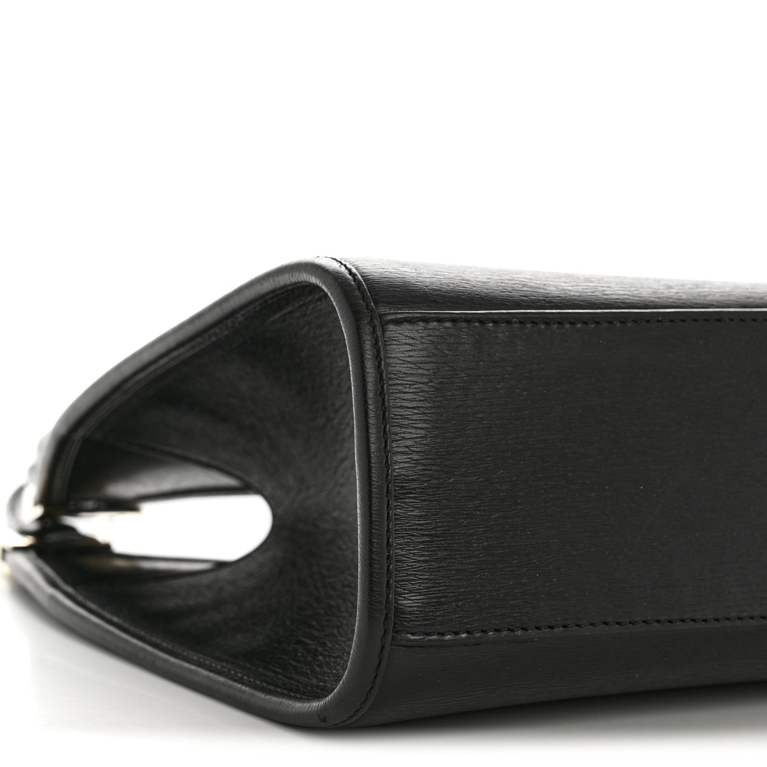 Calfskin Bardot Hobo Black