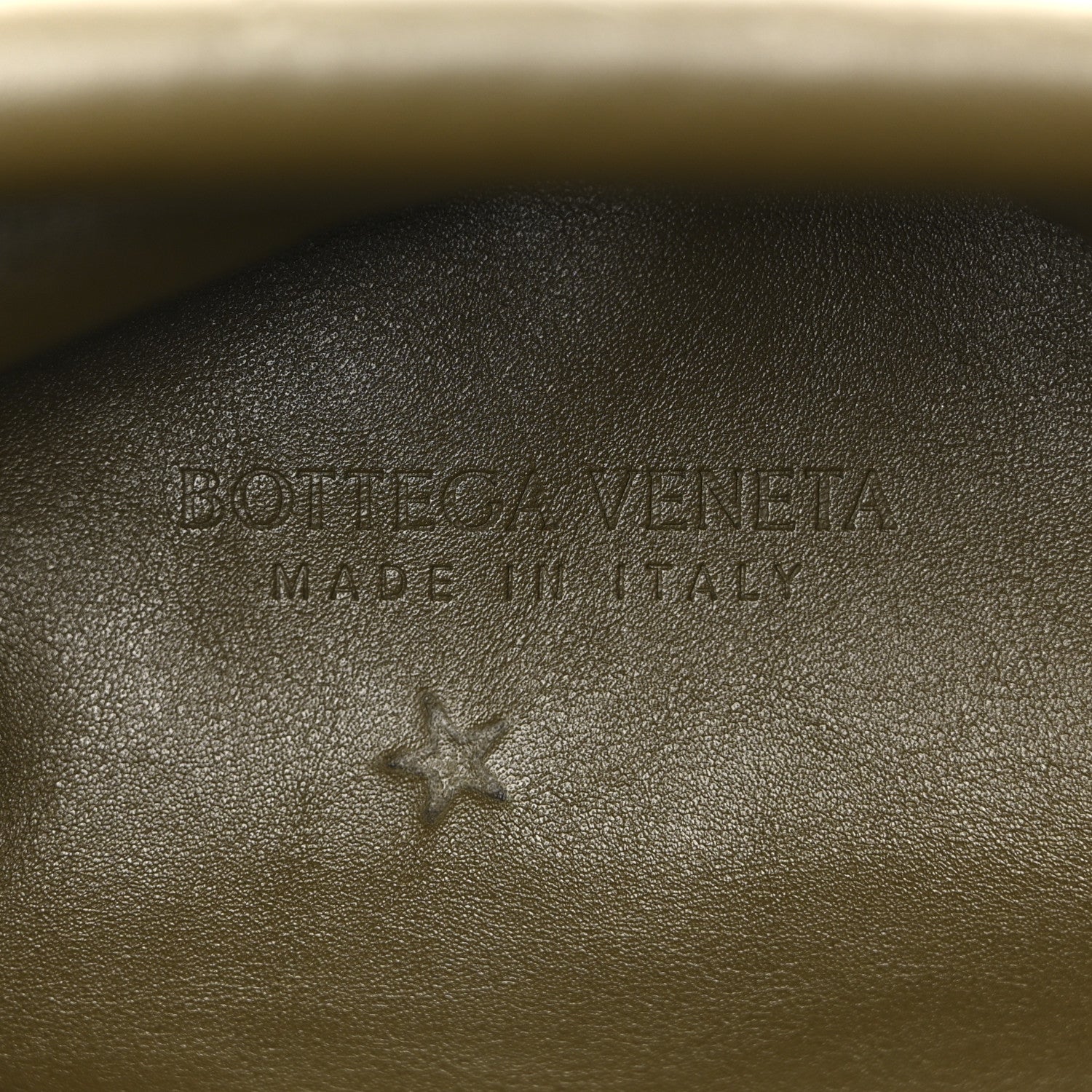 Smooth Butter Calf The Pouch Oversized Clutch  Kaki Fondent