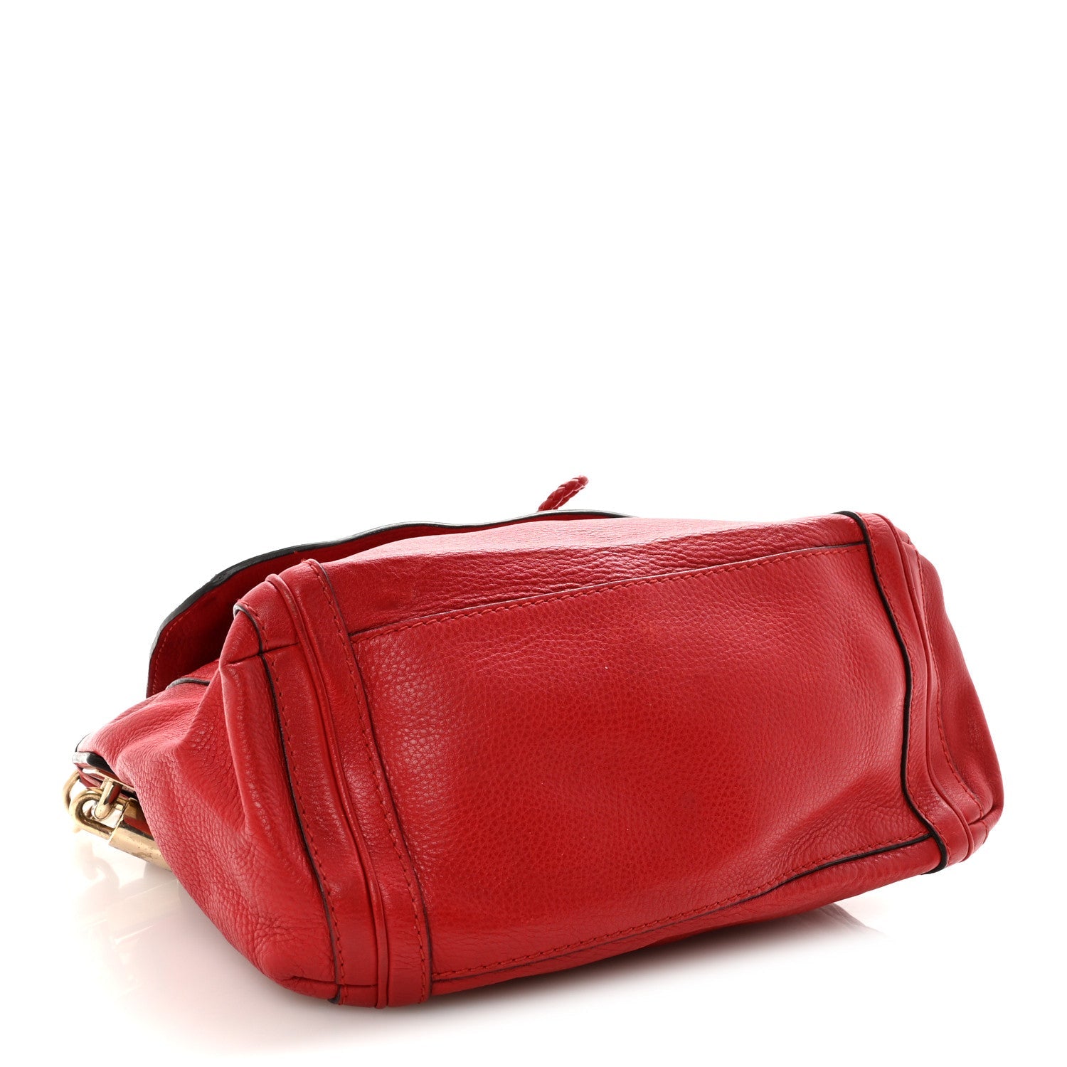 Cellarius Calfskin Medium Bella Flap Bag Vulcanic Red