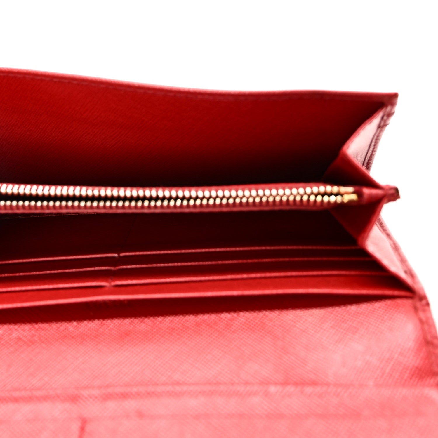 Saffiano Metal Continental Flap Wallet Fuoco