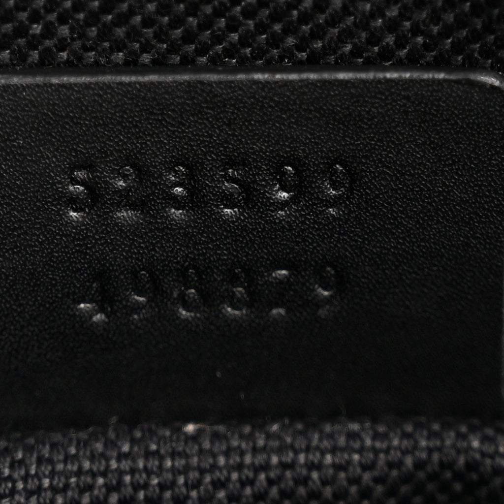 GG Supreme Monogram Web Small Flat Messenger Bag Black Grey