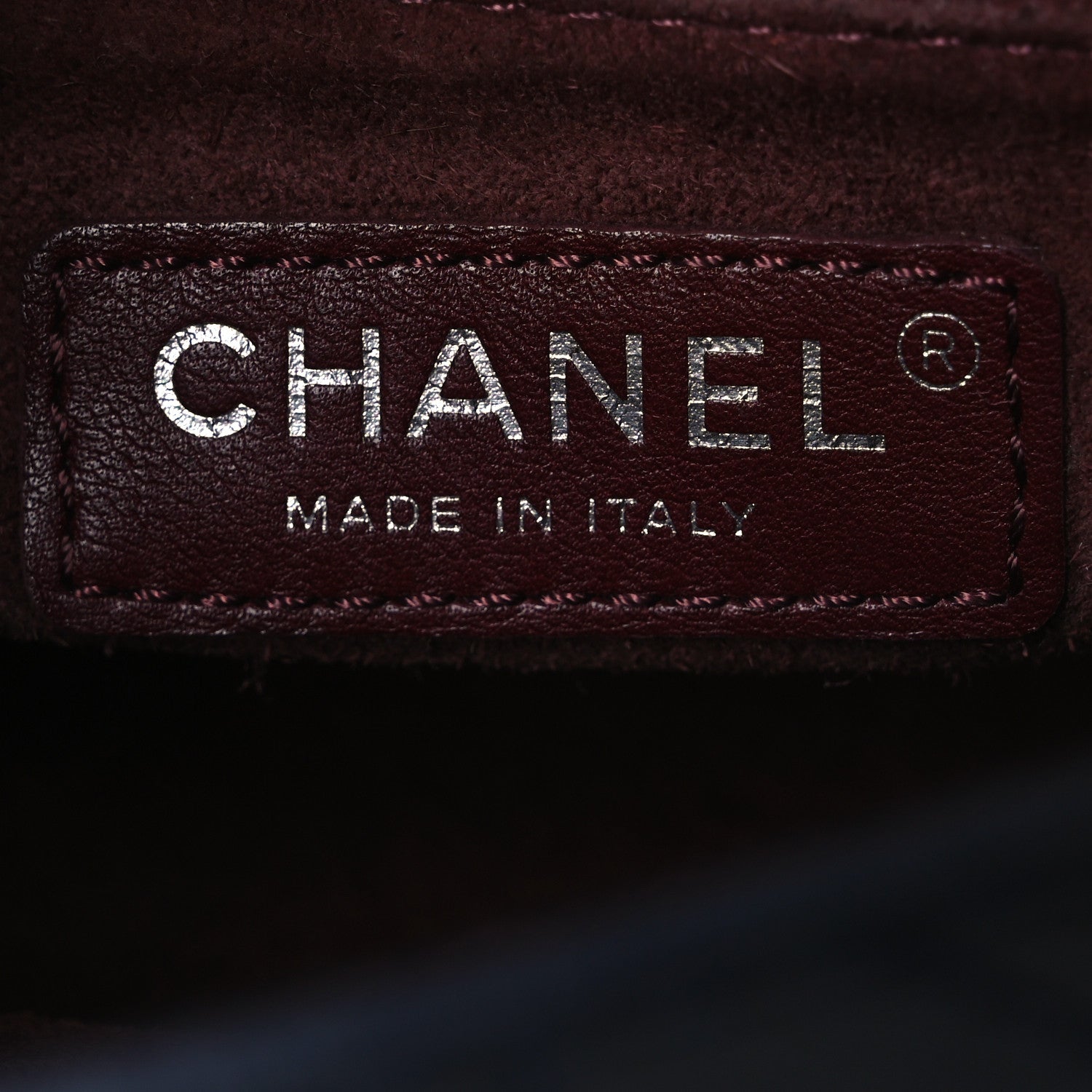 Calfskin Stitch CC Small Flap Navy Blue