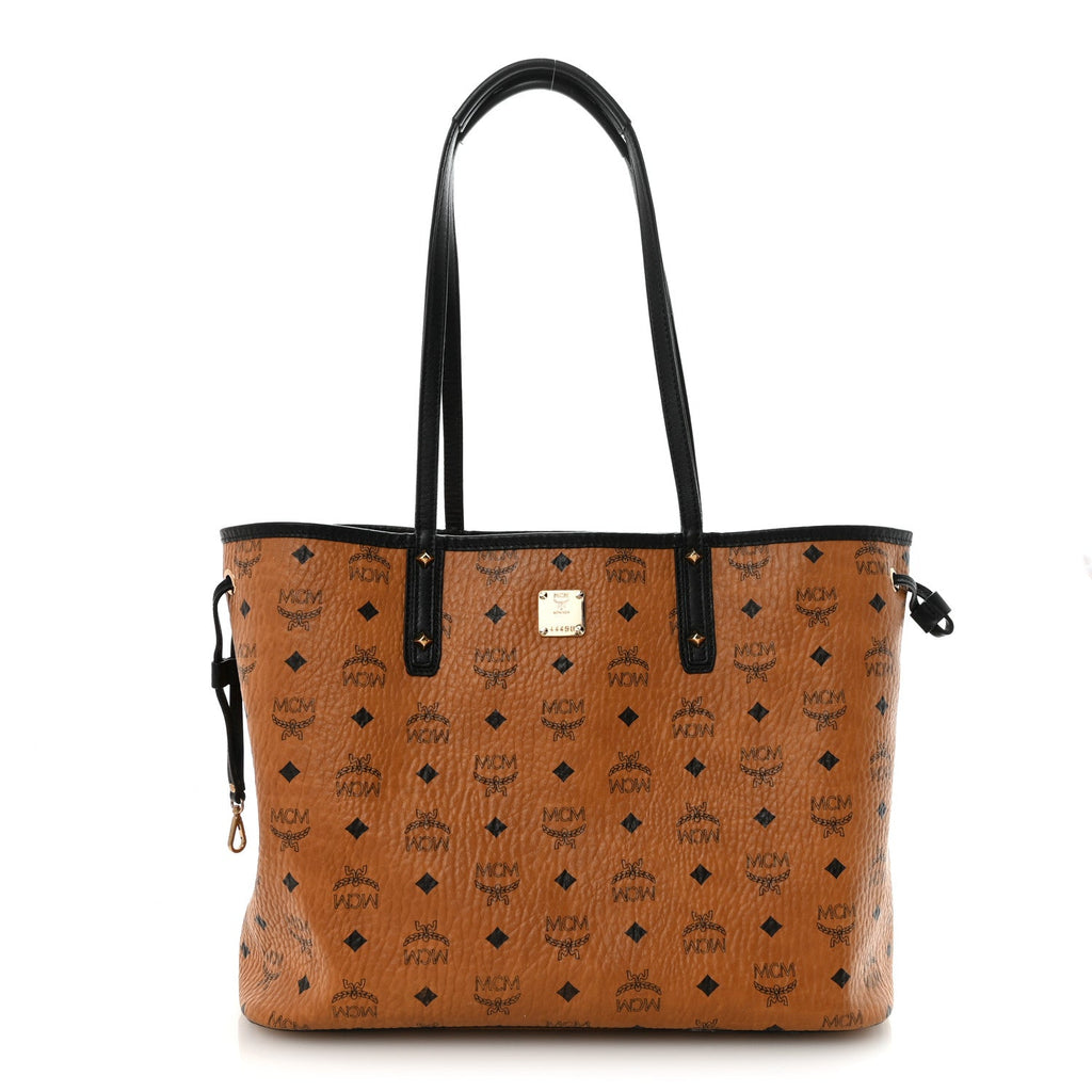 Visetos Medium Project Reversible Shopper Tote Cognac