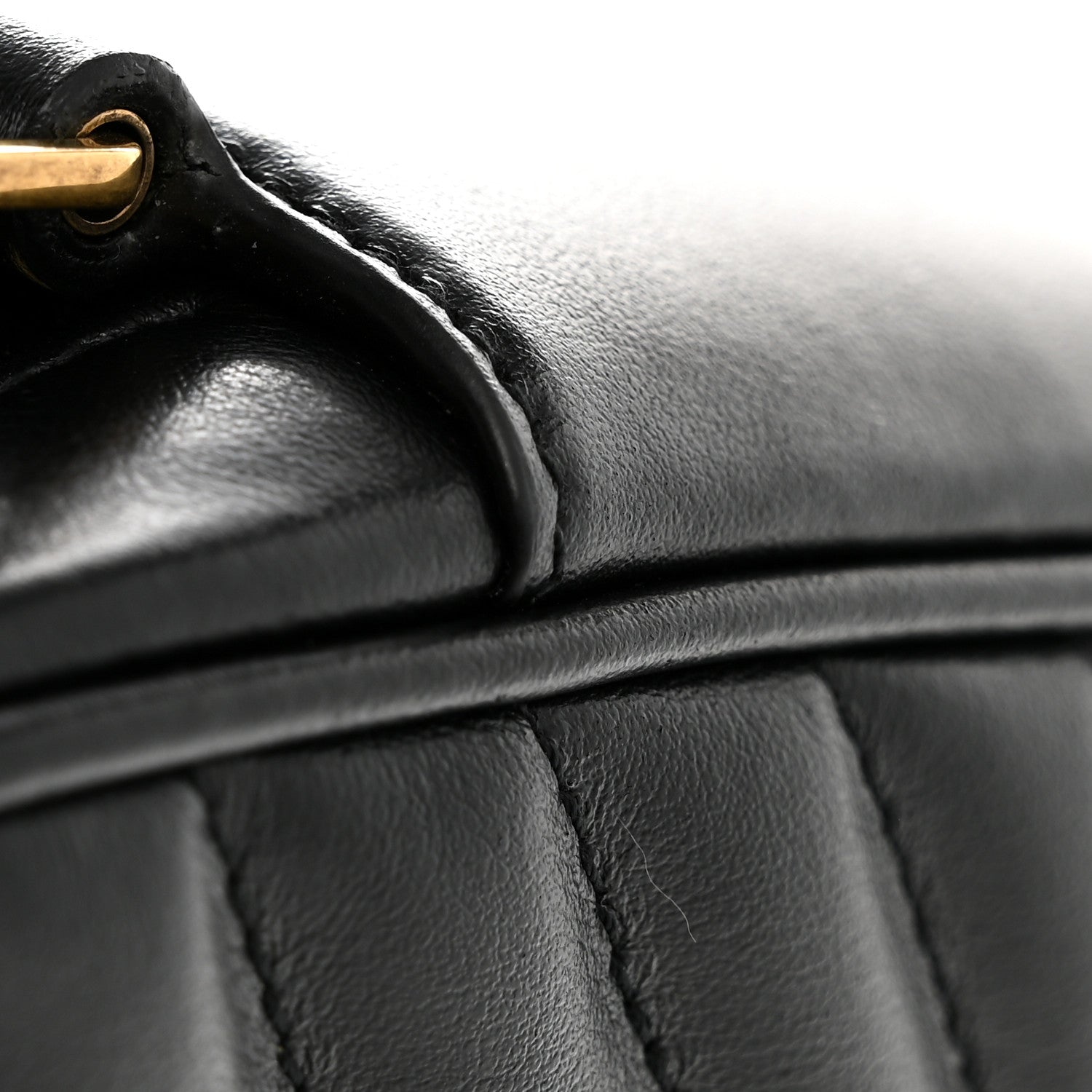 Calfskin Matelasse Monogram Lou Camera Bag Black