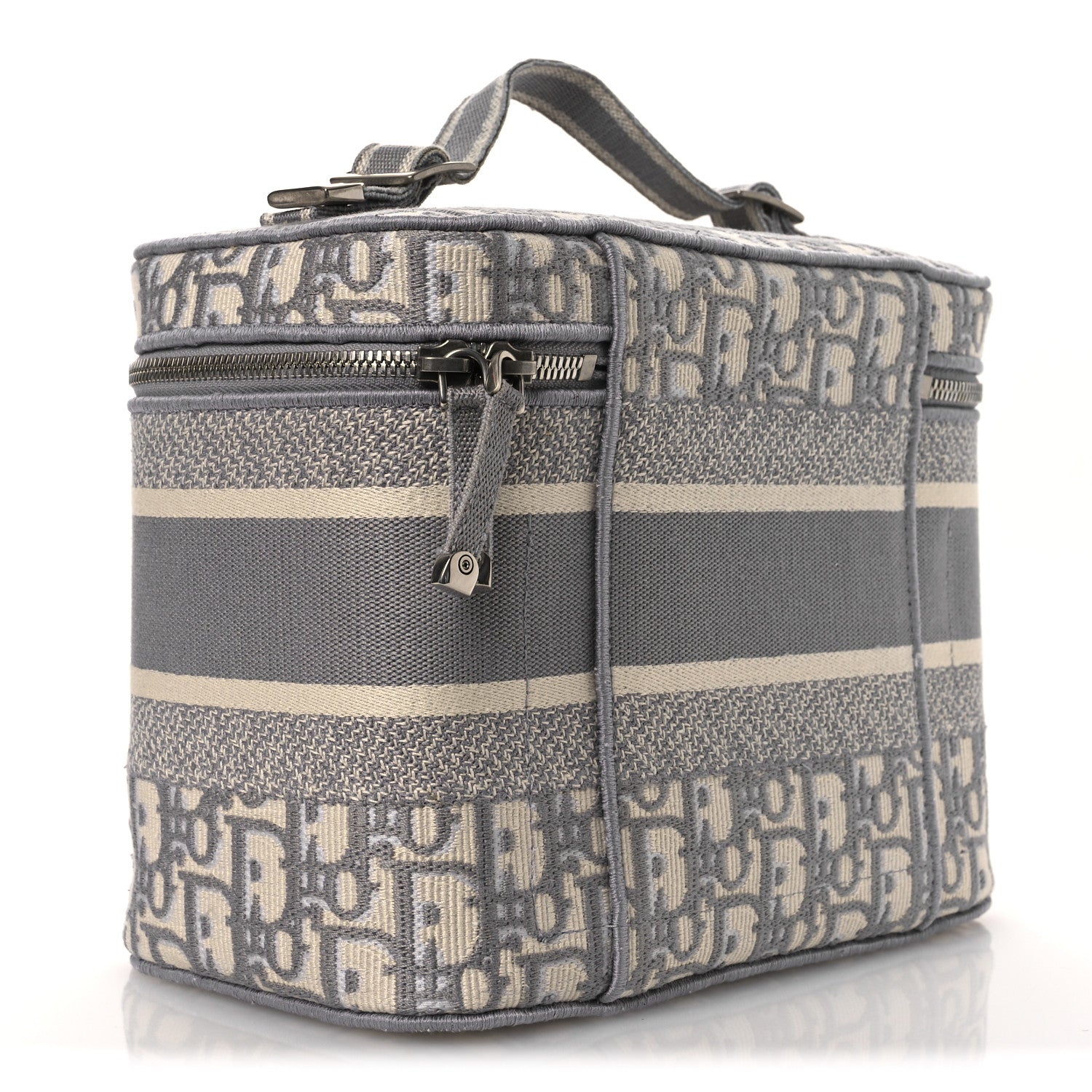 Oblique Diortravel Vanity Case Grey