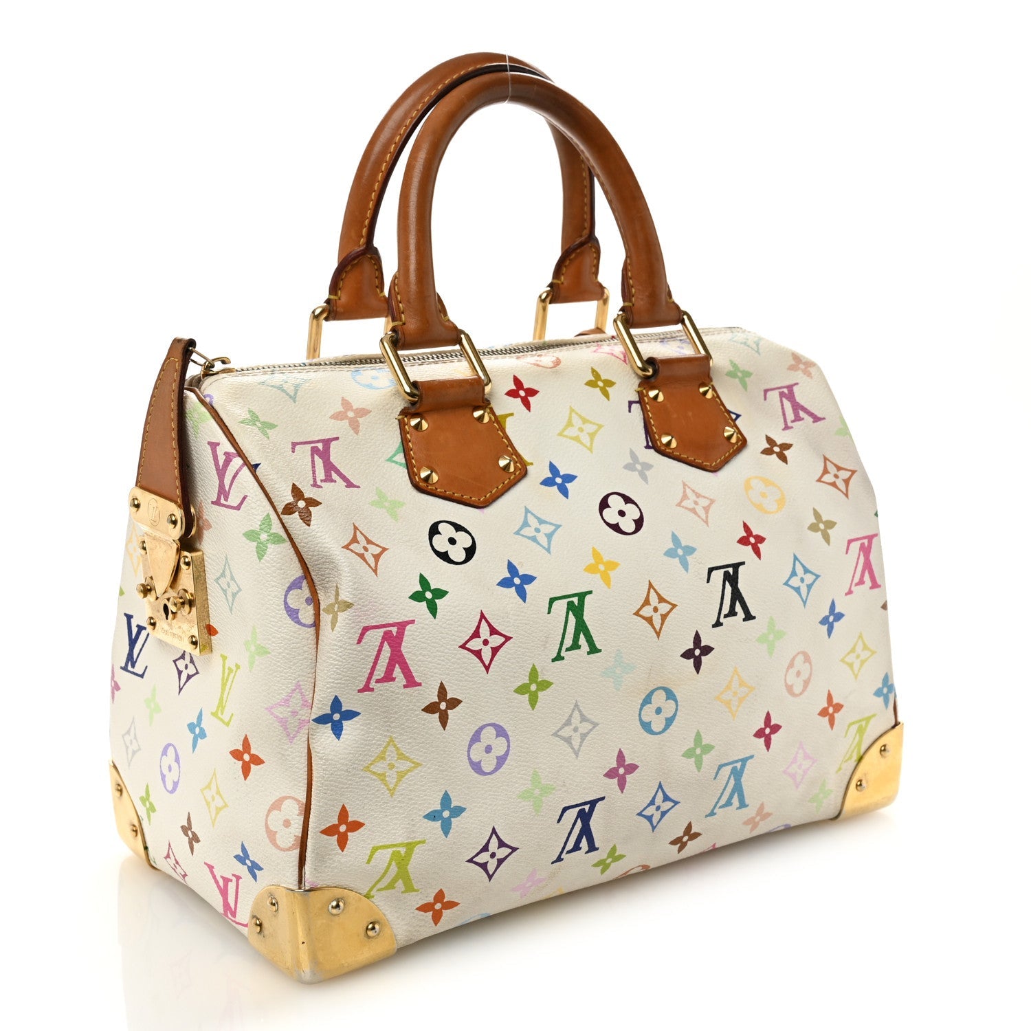 Monogram Multicolor Speedy 30 White