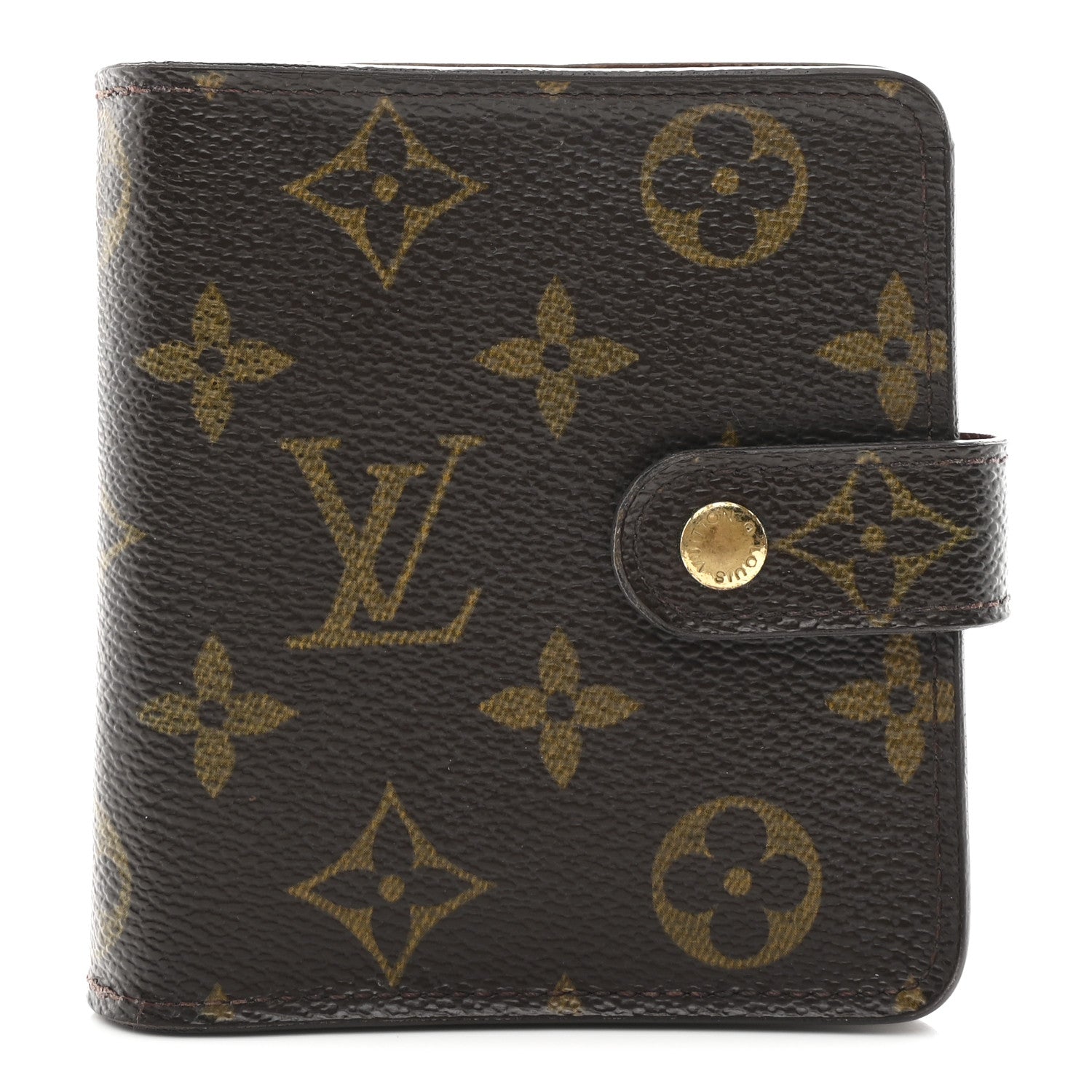 Monogram Compact Zippe Zipped Wallet