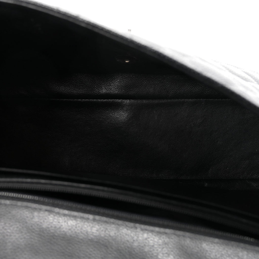 Caviar Quilted Jumbo Single Flap Black