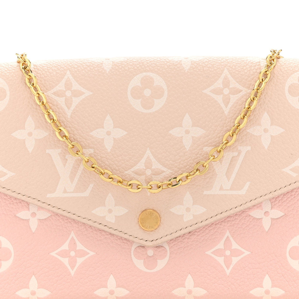 Empreinte Spring in the City Felicie Pochette Chain Wallet Pink Beige Yellow