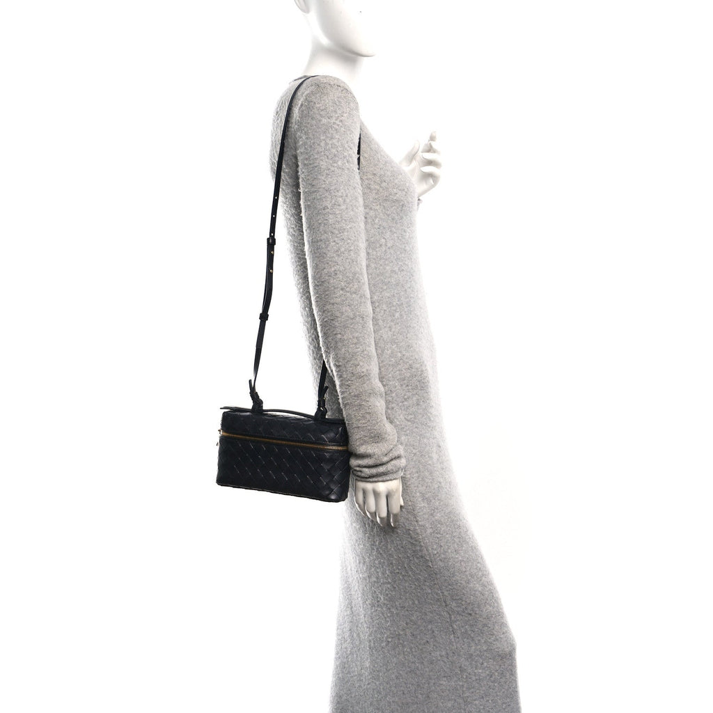 Calfskin Intrecciato Bang Bang Vanity Case Nocturnal