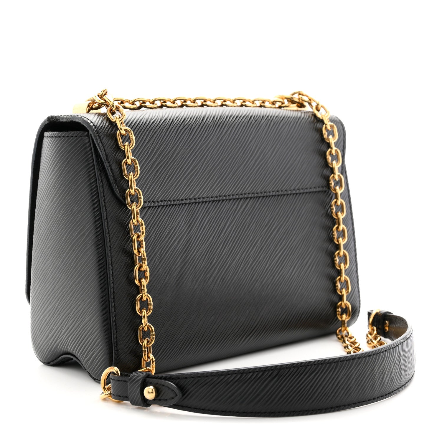 Epi Flowers Twist Shoulder Bag MM Black