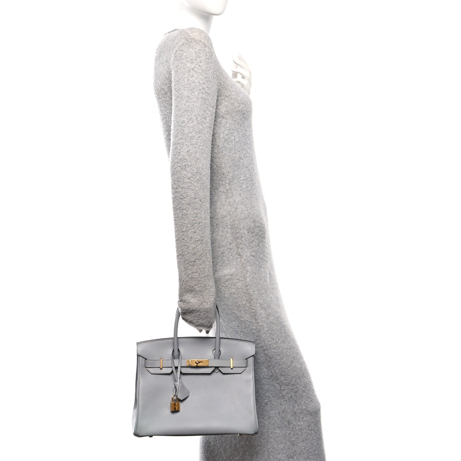 Epsom BIRKIN 30 Gris Mouette