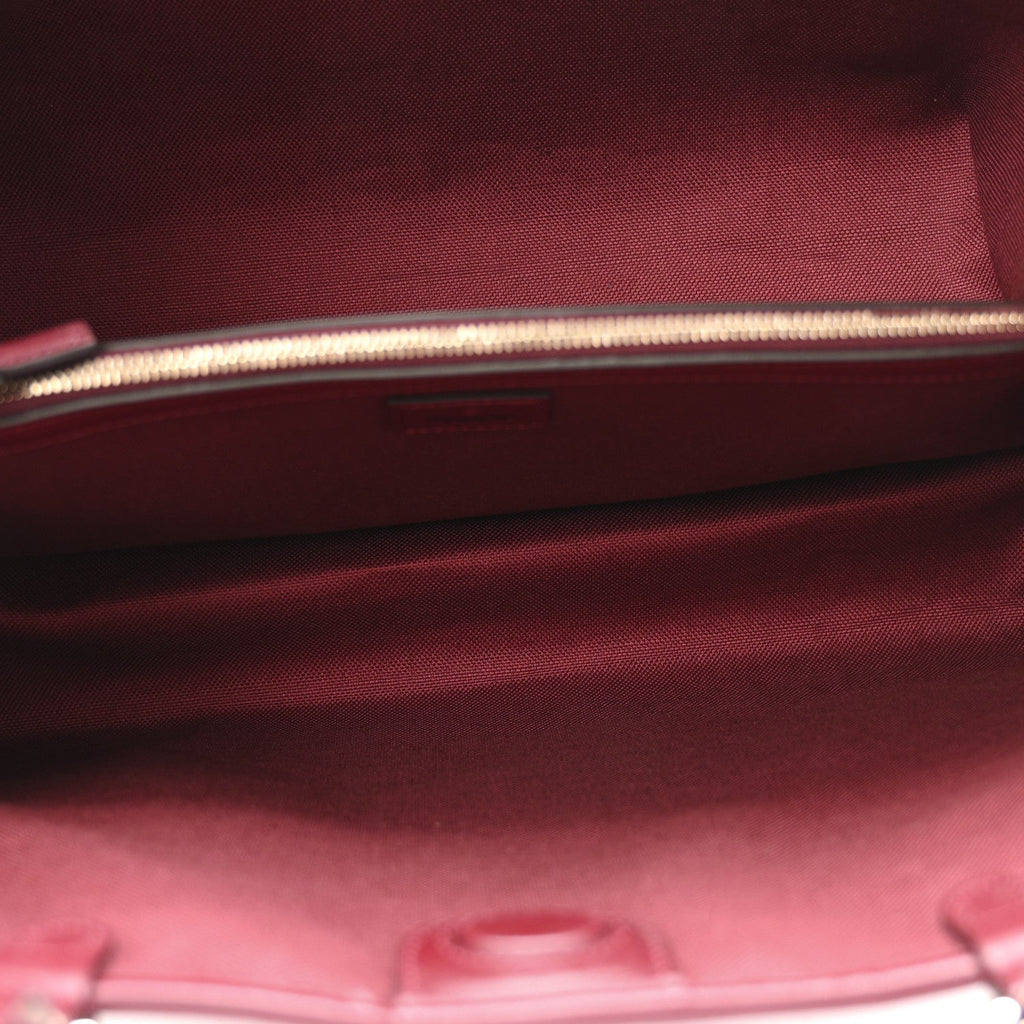 GG Calfskin Embossed Calfskin Large Tote Bag Rose Ancora
