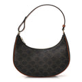 Triomphe Canvas Calfskin Ava Shoulder Bag Tan