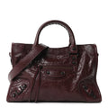 Agneau Arena Classic Hardware Small Le City Dark Burgundy