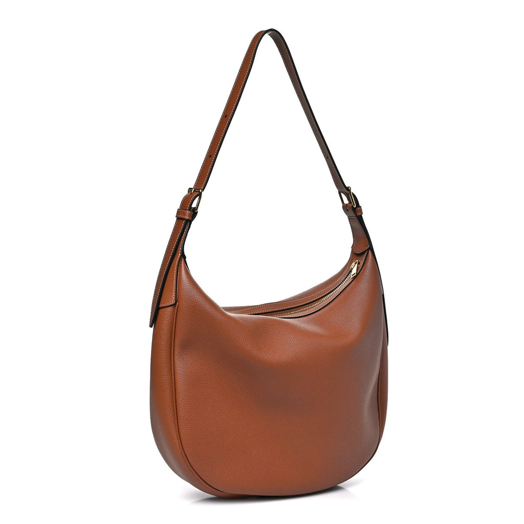 Supple Calfskin Medium Triomphe Heloise Shoulder Bag Tan