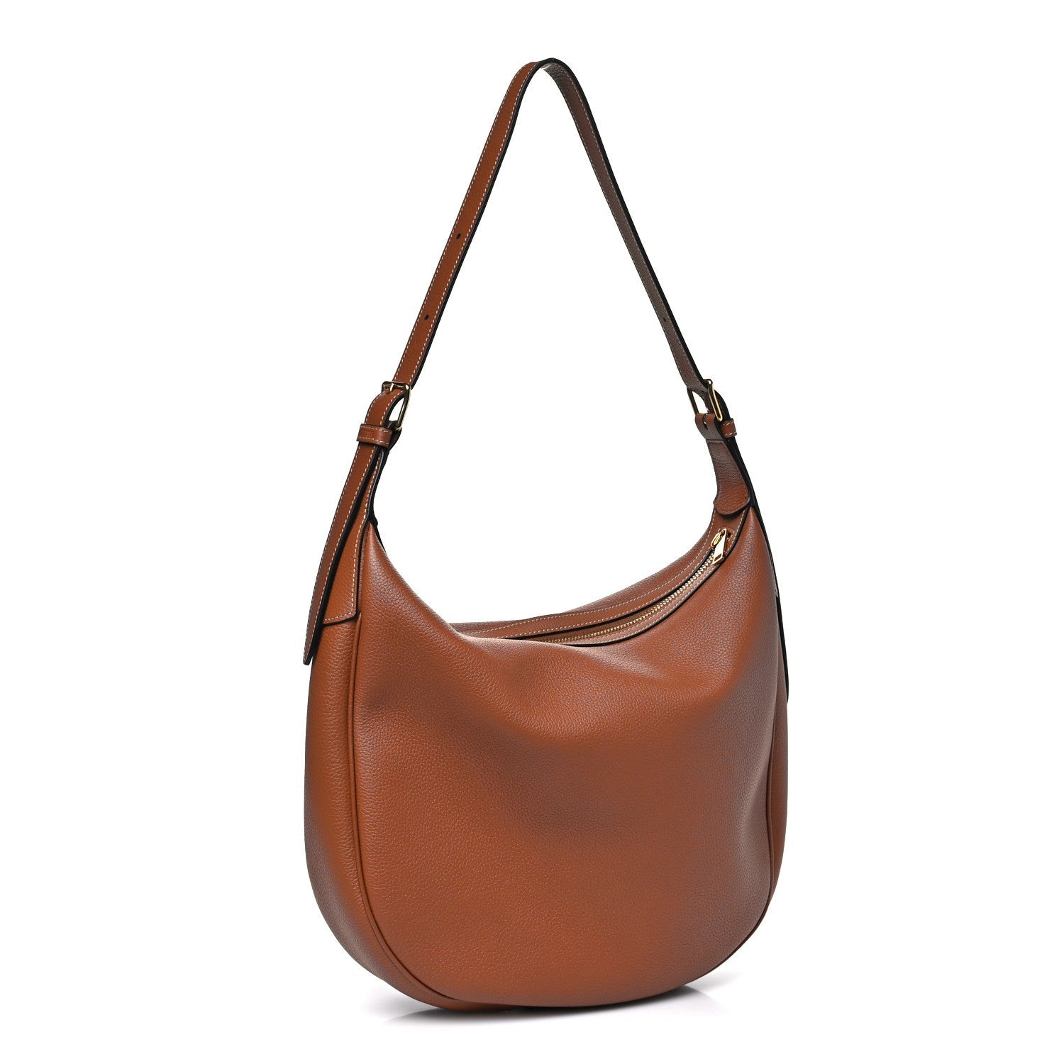 Supple Calfskin Medium Triomphe Heloise Shoulder Bag Tan
