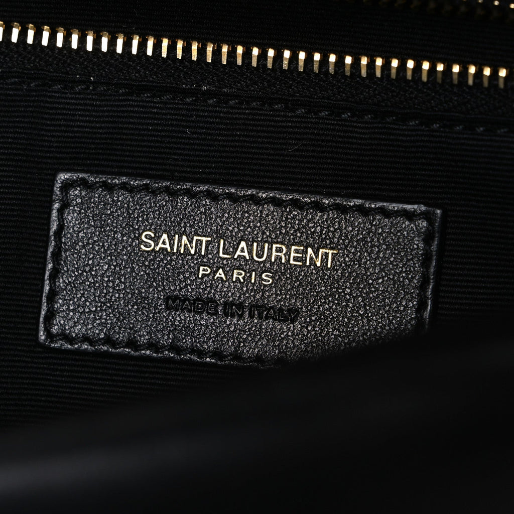 Plunged Lambskin Calypso Black