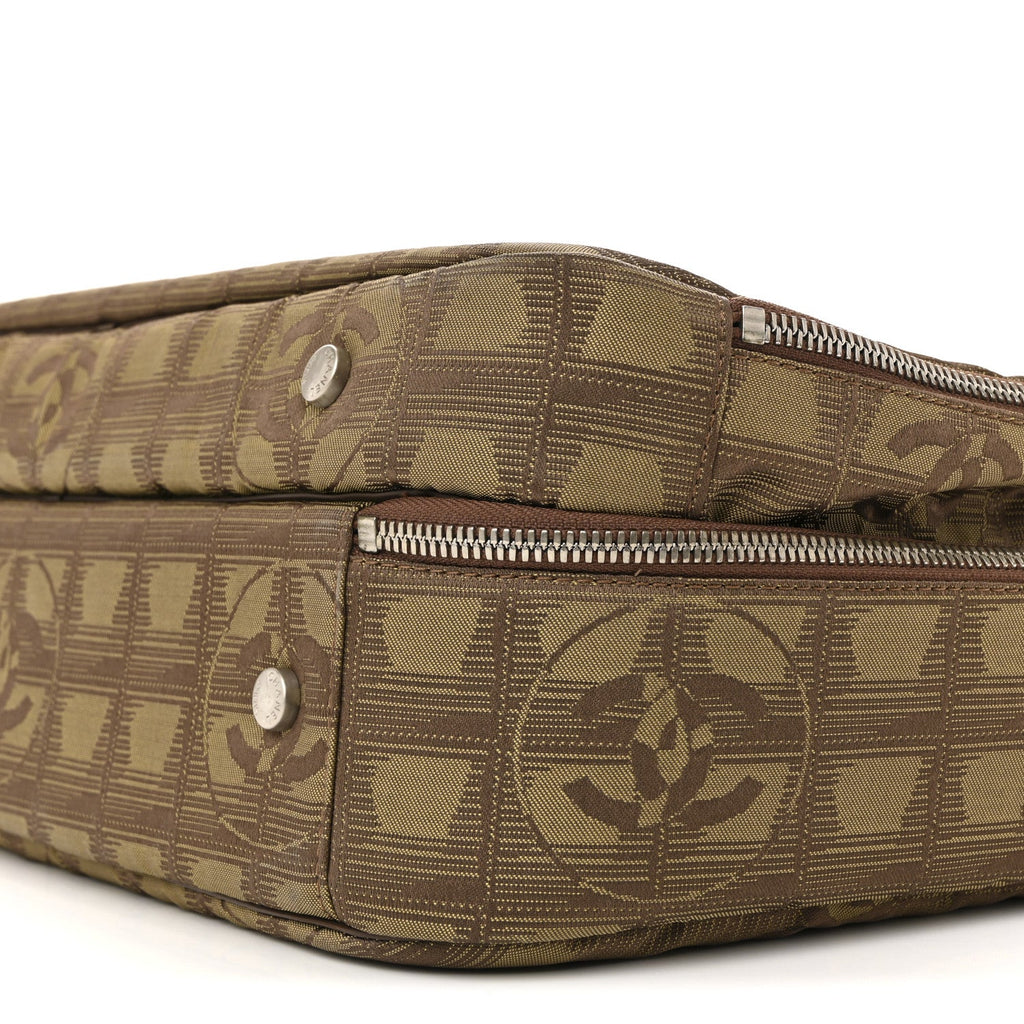 Nylon Travel Laptop Briefcase Khaki