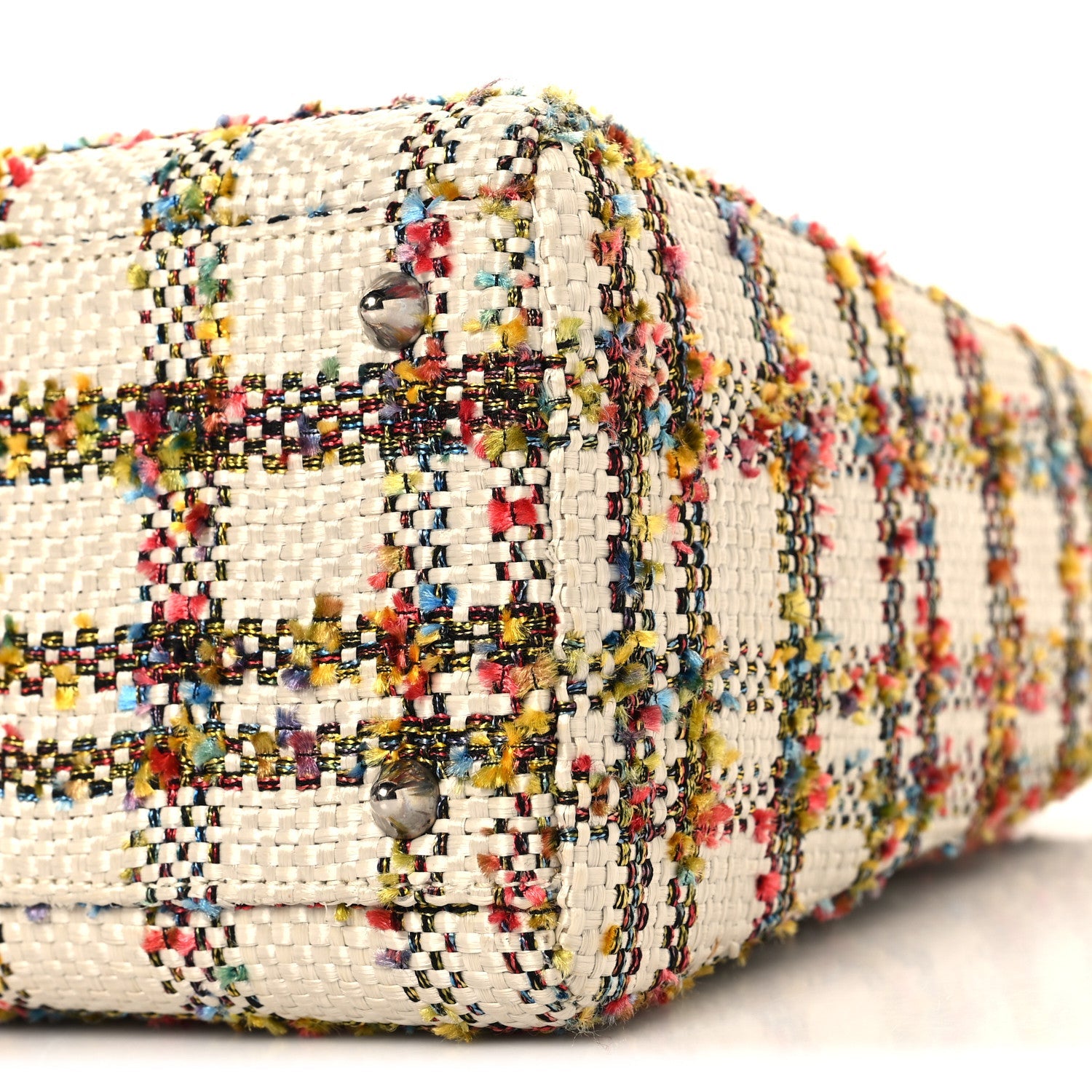 Tweed Medium Lady Dior  Orange Multicolor