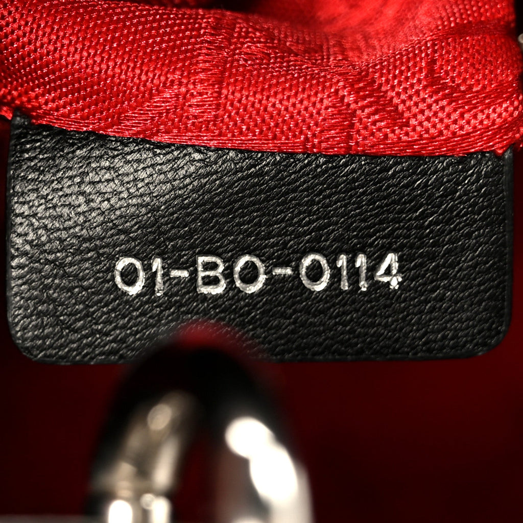 Lambskin Cannage Mini Lady Dior Black