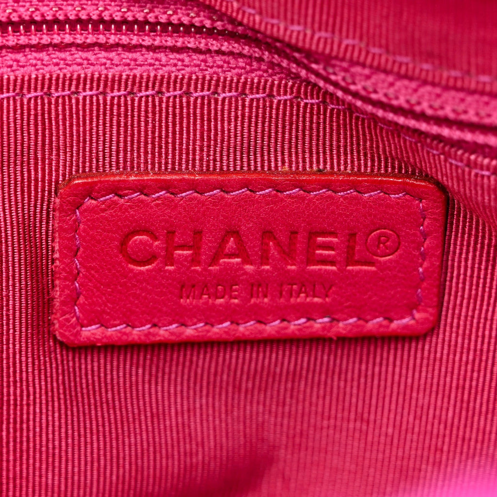 Rabbit Fur Shoulder Bag Fuchsia