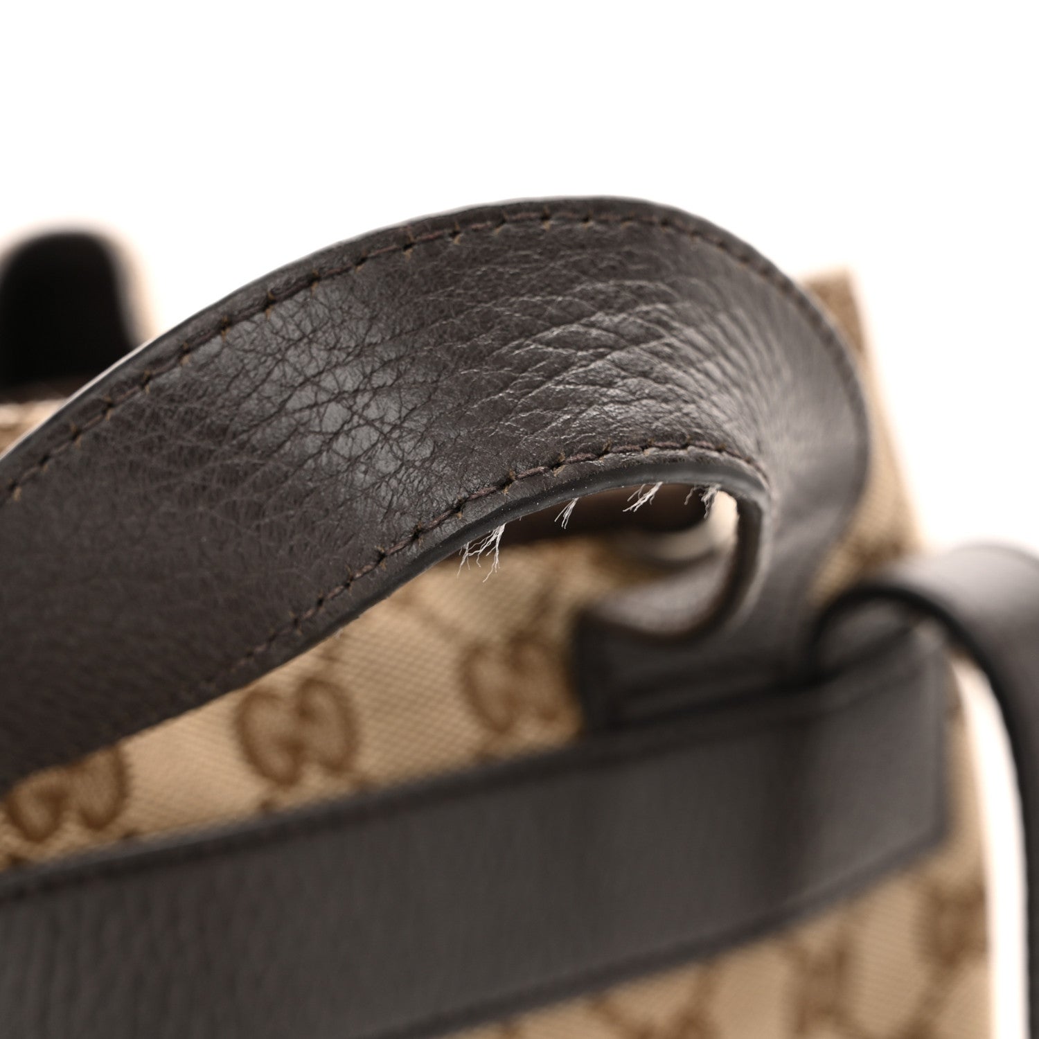 Monogram Dollar Calfskin O Drawstring Backpack Beige Ebony Testa di Moro Dark Chocolate