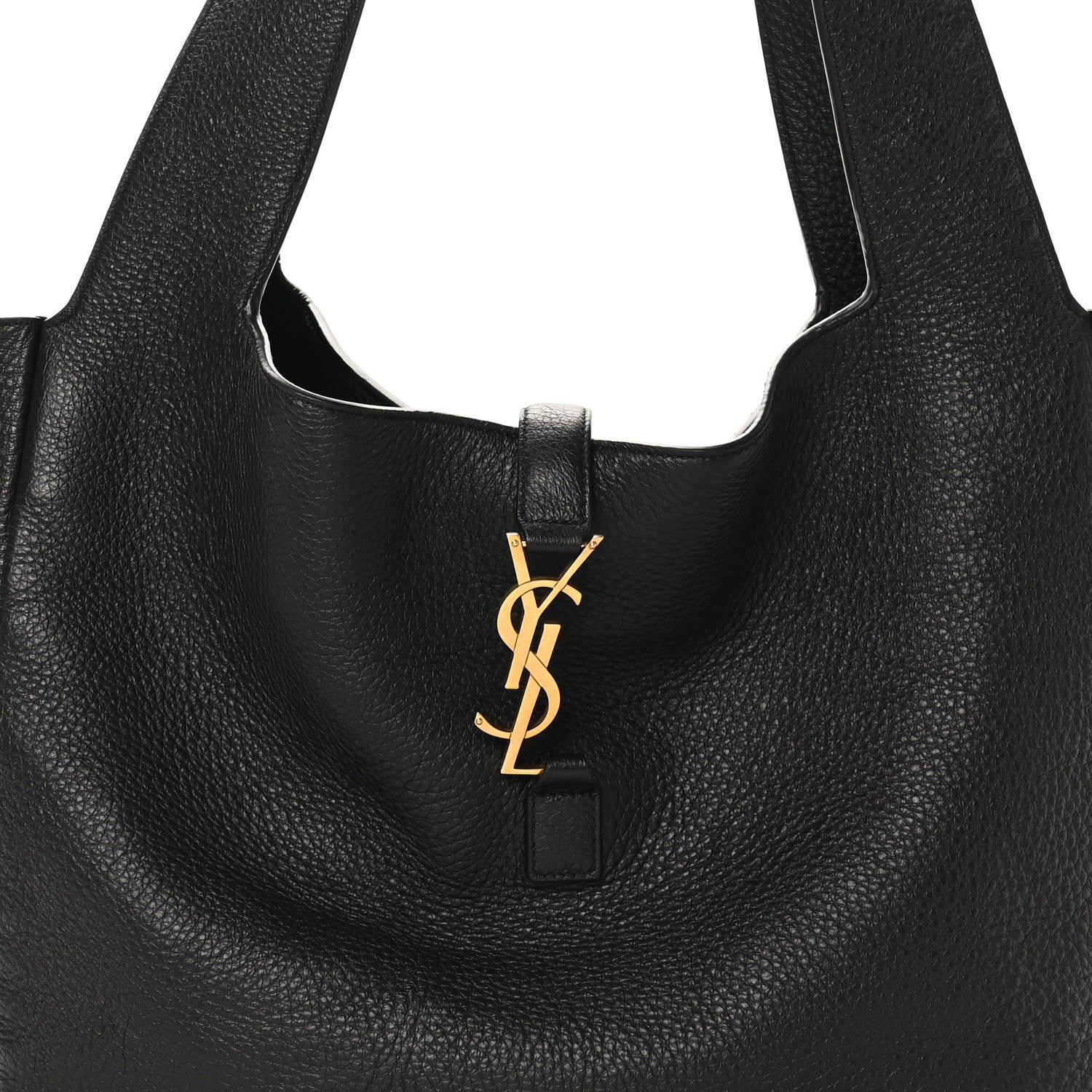 Grained Deerskin Bea Tote Black