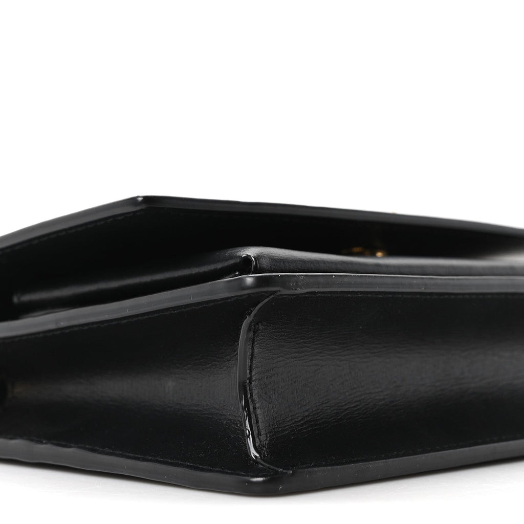 Calfskin Monogram Sunset Chain Wallet Black