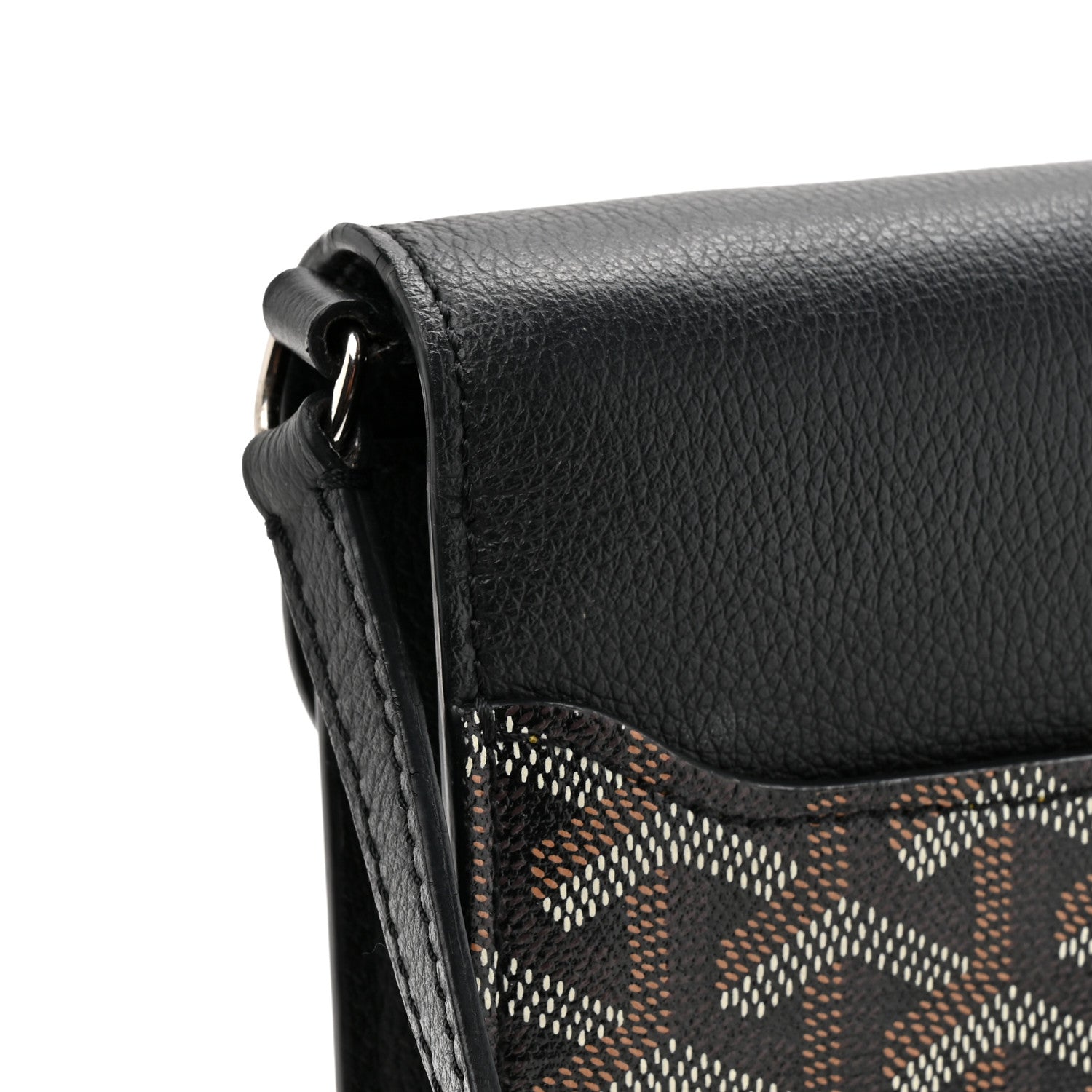 Goyardine Calfskin Chypre Wallet Pouch Black