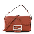 Cuoio Romano Selleria Macro Stitchings Mini Baguette Sienna