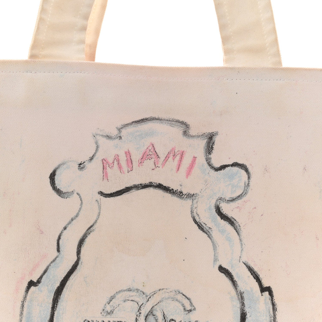 Canvas Miami Tote White