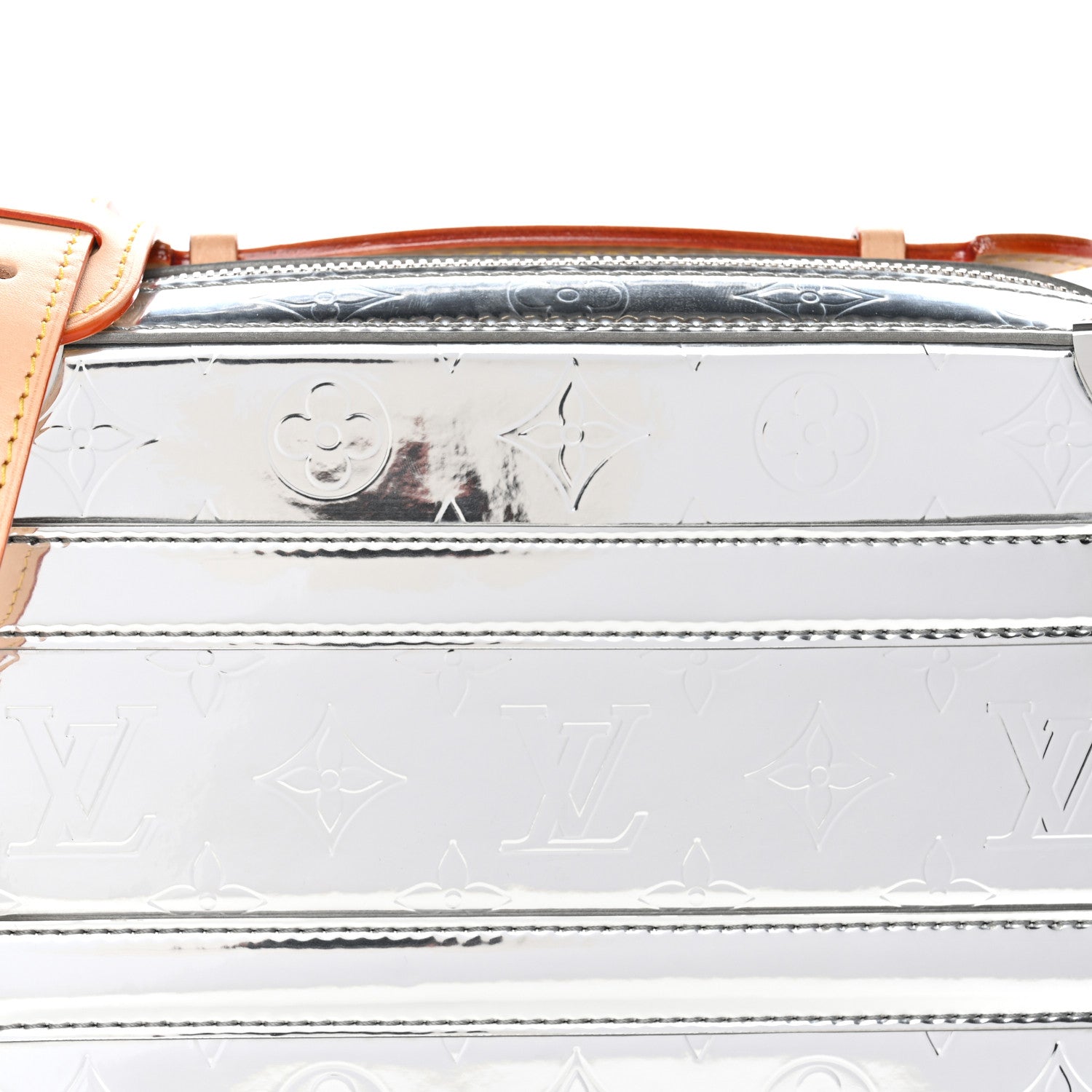 Monogram Mirror Handle Trunk Silver