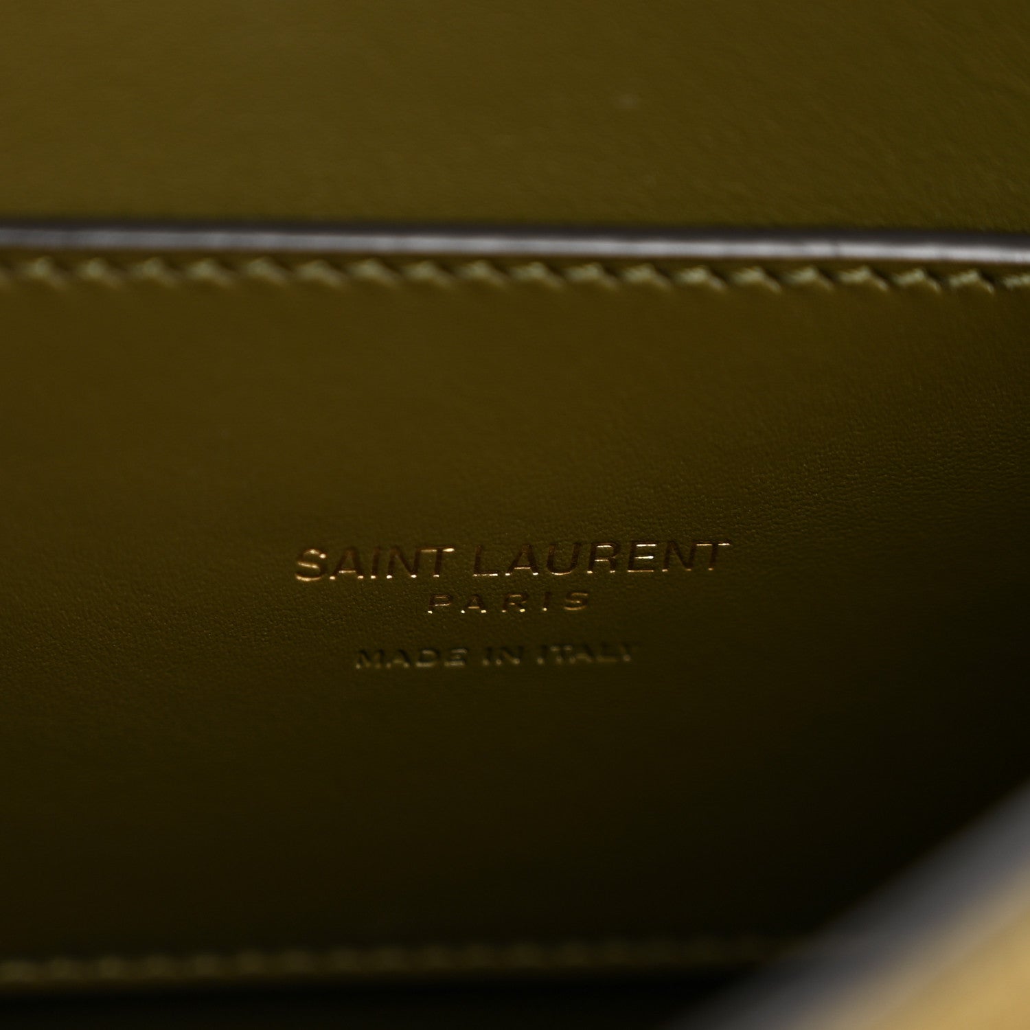 Suede Calfskin Monogram Small Kaia Satchel Olive Green